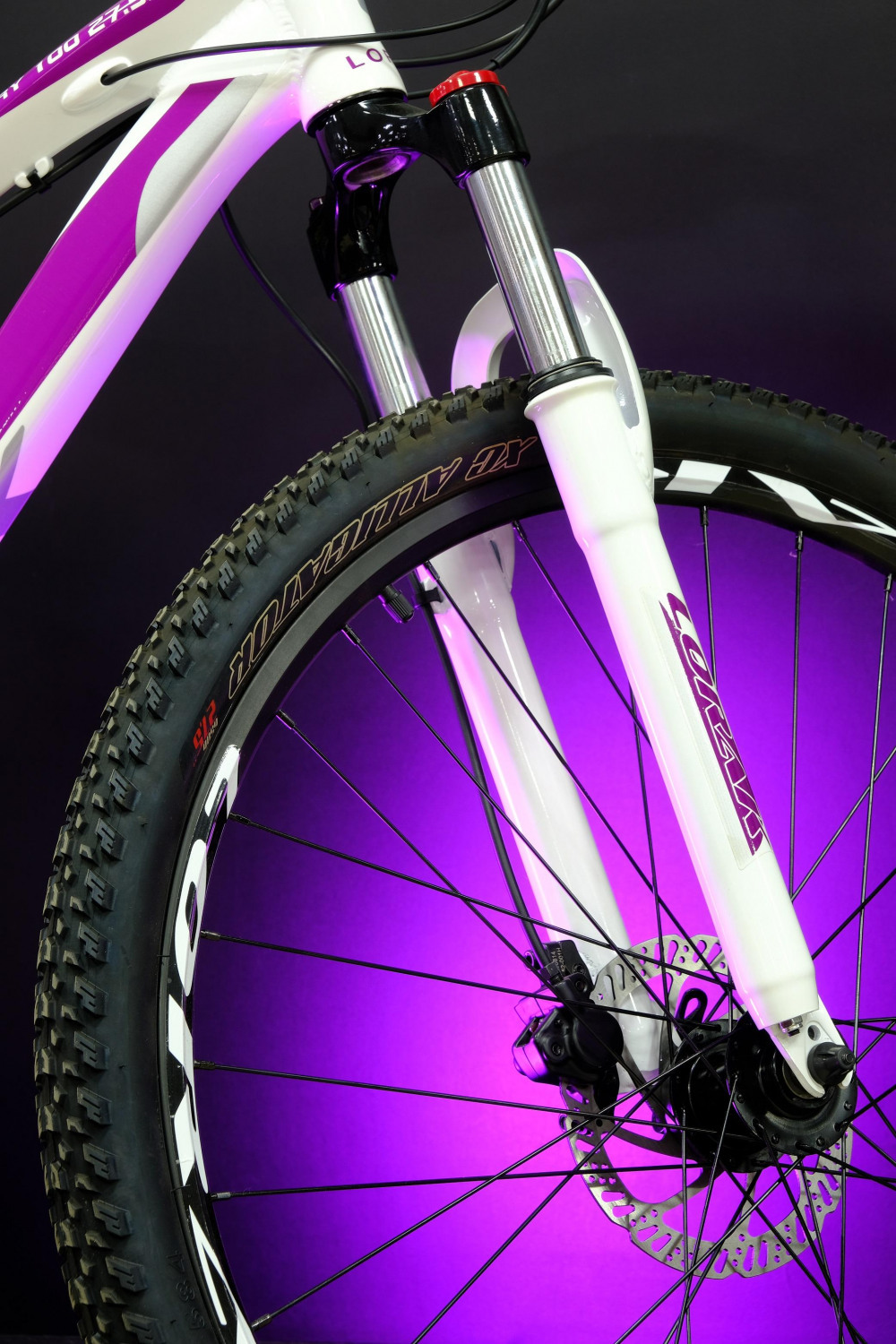 Lorak Glory 100 HD 27.5 Белый/Фиолетовый рама 15 (на рост 141-160)