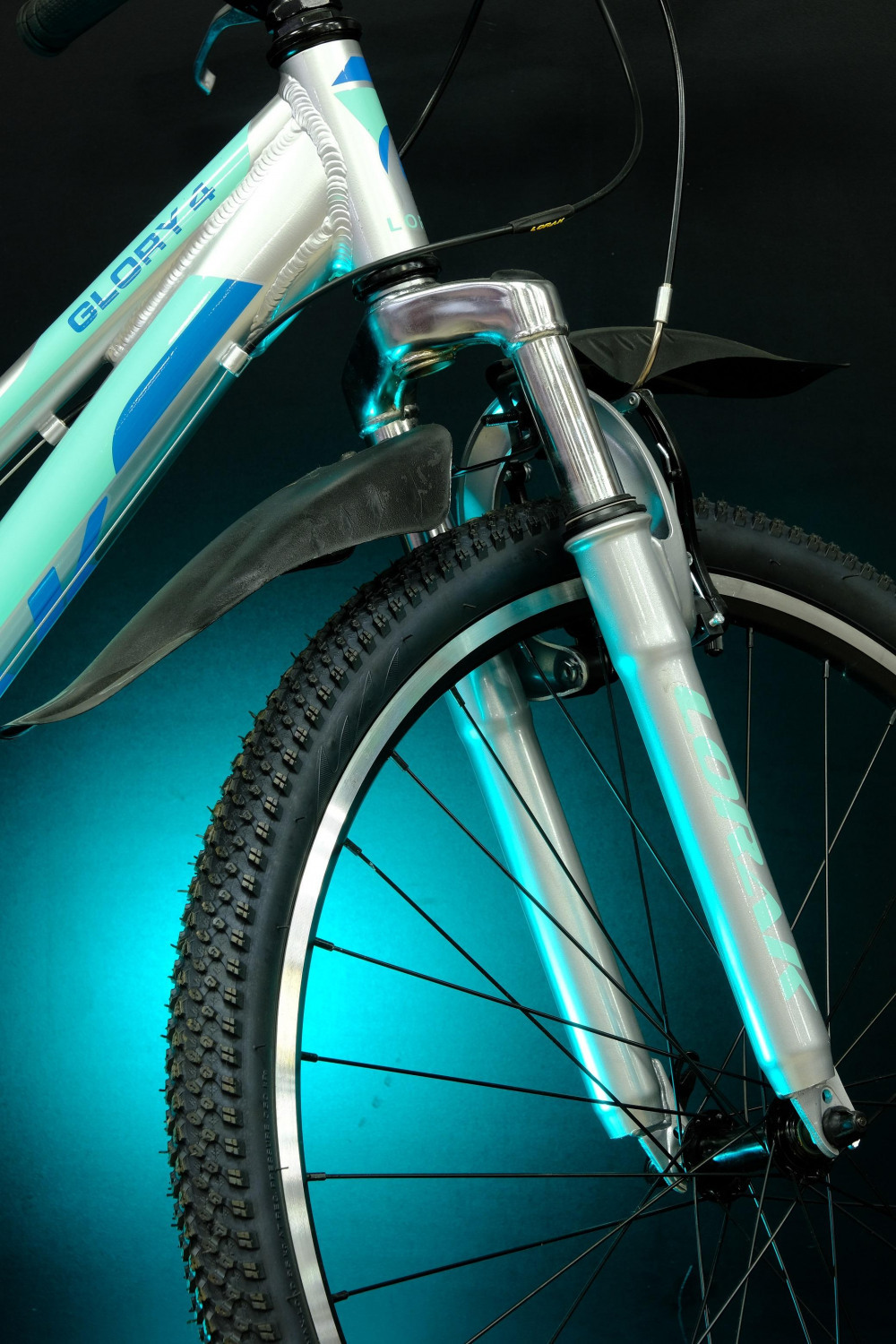 Lorak Glory 4 Серебристый/Бирюзовый рама 17 (на рост 155-173)