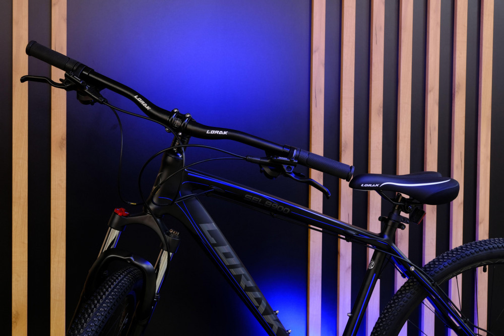 LORAK Sel 8900 HD NEW Матовый Чёрный/Синий рама 19 (на рост 171-182)